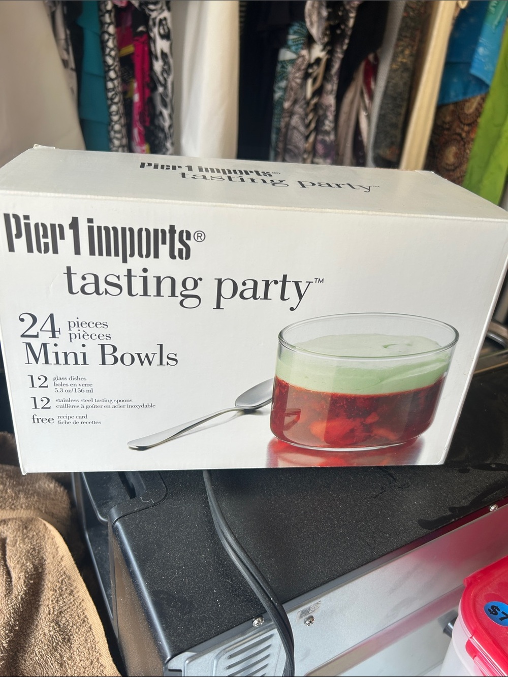 Pier 1 Imports Tasting Party Mini Bowls - White and Clear